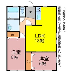 三ツ相町貸家の物件間取画像